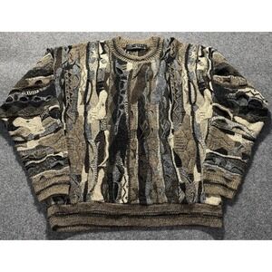 Vintage Protege Collection Sweater Men's M Coogi Style 3D Cosby Knit 90s USA